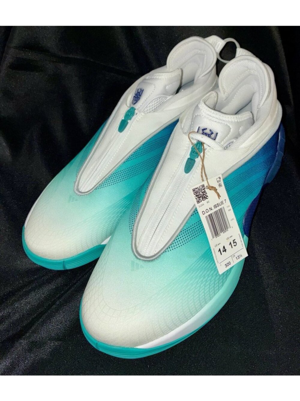 Adidas D.O.N. Issue 7 Pure Teal JR9502 Men’s Sz 14